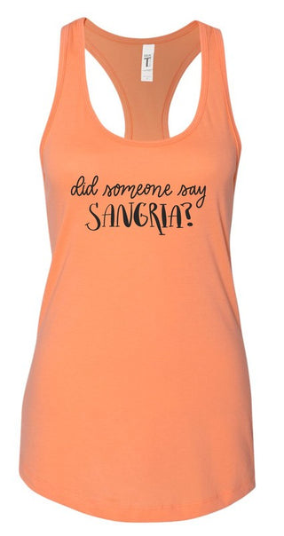 Did Someone Say Sangria Summer Graphic Tank *Online Only* - Premium clothing at Lonnys NY - Just $36! Shop Womens clothing now
