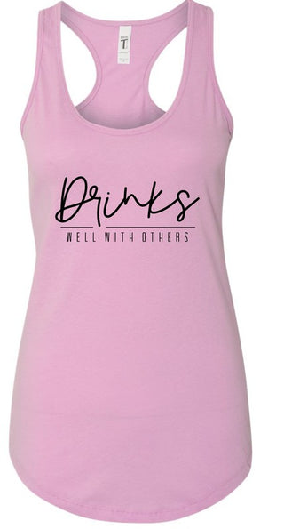 Drinks Well With Others Summer Graphic Tank *Online Only* - Premium clothing at Lonnys NY - Just $36! Shop Womens clothing now
