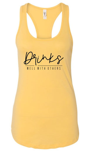 Drinks Well With Others Summer Graphic Tank *Online Only* - Premium clothing at Lonnys NY - Just $36! Shop Womens clothing now