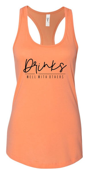Drinks Well With Others Summer Graphic Tank *Online Only* - Premium clothing at Lonnys NY - Just $36! Shop Womens clothing now