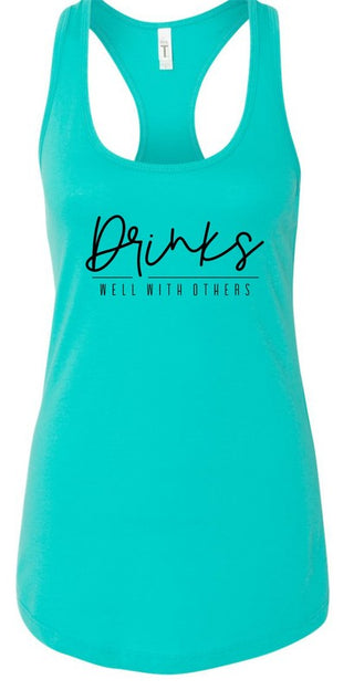 Drinks Well With Others Summer Graphic Tank *Online Only* - Premium clothing at Lonnys NY - Just $36! Shop Womens clothing now