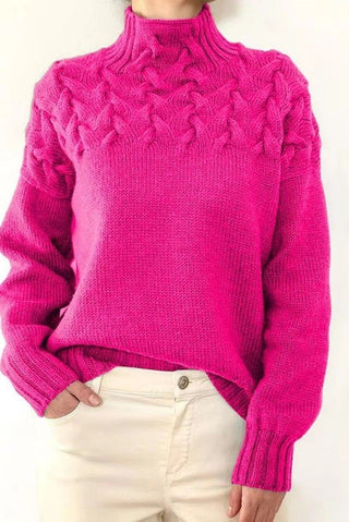 Mock Neck Knit Sweater *Online Only* - Premium clothing at Lonnys NY - Just $59! Shop Womens clothing now