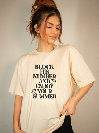 Block His Number Tee *Online Only* - Premium clothing at Lonnys NY - Just $45! Shop Womens clothing now