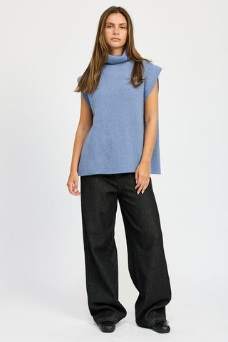 Split Back Turtleneck Sweater *Online Only* - Premium clothing at Lonnys NY - Just $62! Shop Womens clothing now