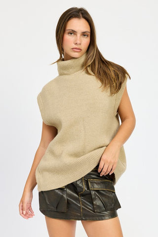 Split Back Turtleneck Sweater *Online Only* - Premium clothing at Lonnys NY - Just $62! Shop Womens clothing now