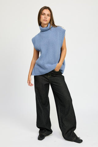Split Back Turtleneck Sweater *Online Only* - Premium clothing at Lonnys NY - Just $62! Shop Womens clothing now
