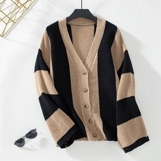 Color Block Striped Cardigan *Online Only* - Premium clothing at Lonnys NY - Just $62! Shop Womens clothing now