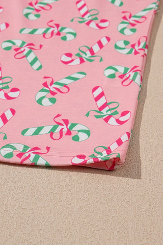 Christmas Candy Cane Print Pajama Set *Online Only* - Premium clothing at Lonnys NY - Just $64! Shop Womens clothing now