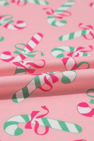 Christmas Candy Cane Print Pajama Set *Online Only* - Premium clothing at Lonnys NY - Just $64! Shop Womens clothing now