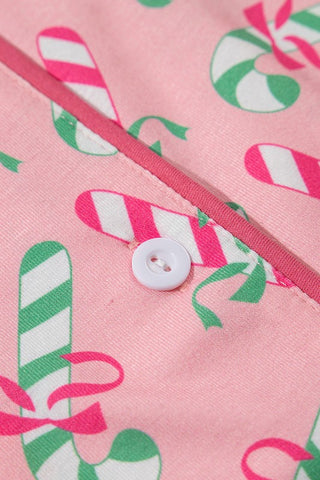 Christmas Candy Cane Print Pajama Set *Online Only* - Premium clothing at Lonnys NY - Just $64! Shop Womens clothing now