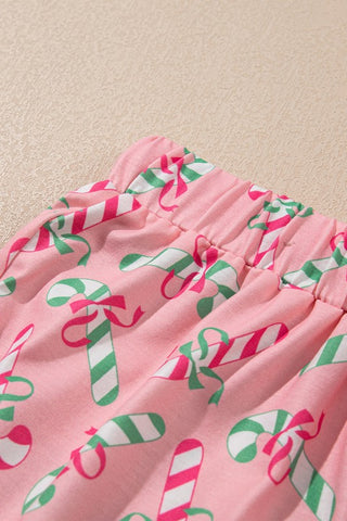 Christmas Candy Cane Print Pajama Set *Online Only* - Premium clothing at Lonnys NY - Just $64! Shop Womens clothing now