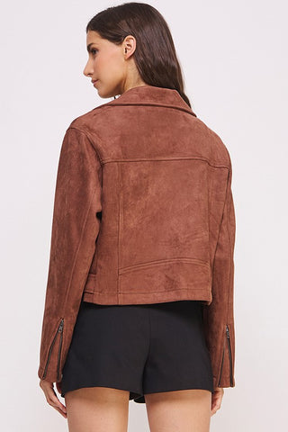 Faux Suede Moto Jacket *Online Only* - Premium clothing at Lonnys NY - Just $99! Shop Womens clothing now