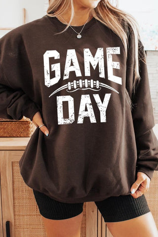 Game Day Football Fleece Sweatshirt *Online Only* - Premium clothing at Lonnys NY - Just $65! Shop Womens clothing now