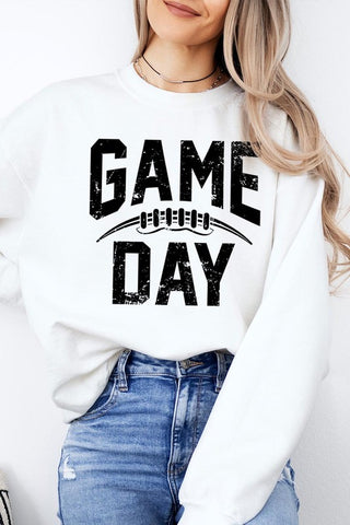 Game Day Football Fleece Sweatshirt *Online Only* - Premium clothing at Lonnys NY - Just $65! Shop Womens clothing now