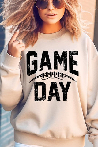 Game Day Football Fleece Sweatshirt *Online Only* - Premium clothing at Lonnys NY - Just $65! Shop Womens clothing now
