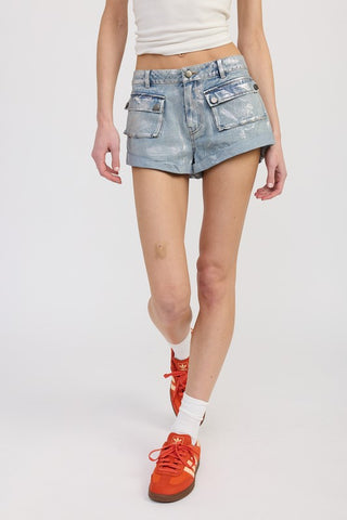 Low Rise Denim Shorts *Online Only* - Premium clothing at Lonnys NY - Just $78! Shop Womens clothing now