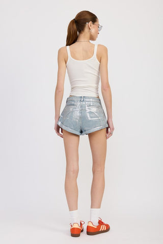 Low Rise Denim Shorts *Online Only* - Premium clothing at Lonnys NY - Just $78! Shop Womens clothing now