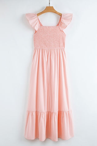 Smocked High Waist Ruffle Maxi Dress *Online Only* - Premium clothing at Lonnys NY - Just $100! Shop Womens clothing now