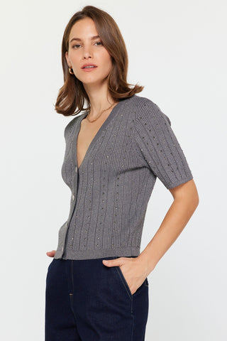Madison Cropped Sweater Cardi