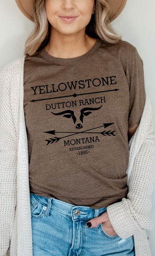 Yellowstone Dutton Ranch Montana Tee *Online Only* - Premium clothing at Lonnys NY - Just $44! Shop Womens clothing now