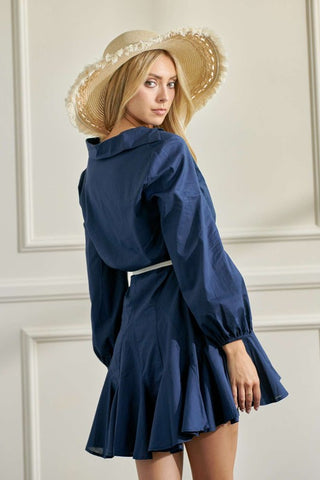 Flared Shirt Dress *Online Only* - Premium dresses at Lonnys NY - Just $84! Shop Womens clothing now