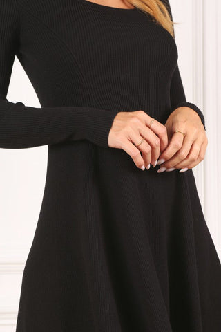 Knitted fit and flare dress *Online Only* - Premium  at Lonnys NY - Just $32.45! Shop Womens clothing now
