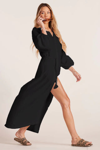 Bobi Poet Sleeve Button Up Kaftan Dress - Premium clothing at Lonnys NY - Just $160! Shop Womens clothing now