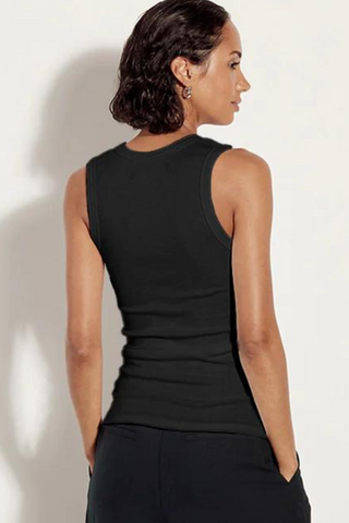 Enza Costa Textured Knit Sleeveless U Tank Top - Premium Shirts & Tops at Lonnys NY - Just $125! Shop Womens clothing now