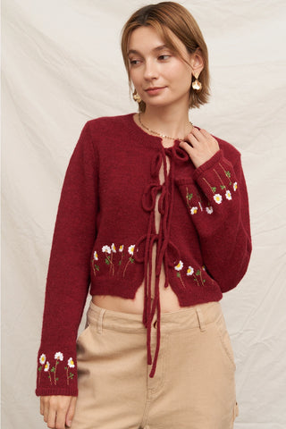61 Jane Floral Embroidered Cardigan