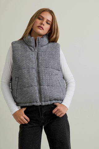 61 Jane Knit Puffer Vest