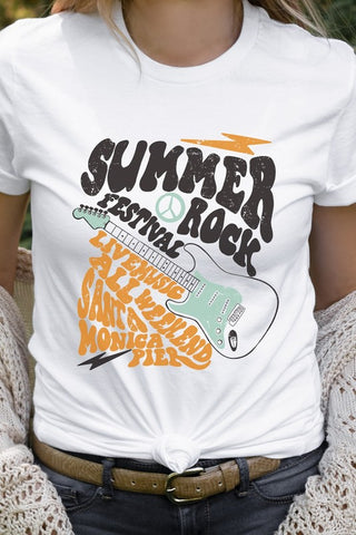 Summer Rock Festival Live Music Tee *Online Only* - Premium Shirts & Tops at Lonnys NY - Just $43! Shop Womens clothing now