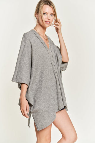 VNECK PONCHO TOP *Online Only* - Premium  at Lonnys NY - Just $65! Shop Womens clothing now