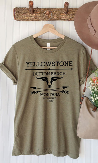Yellowstone Dutton Ranch Montana Tee *Online Only* - Premium clothing at Lonnys NY - Just $44! Shop Womens clothing now
