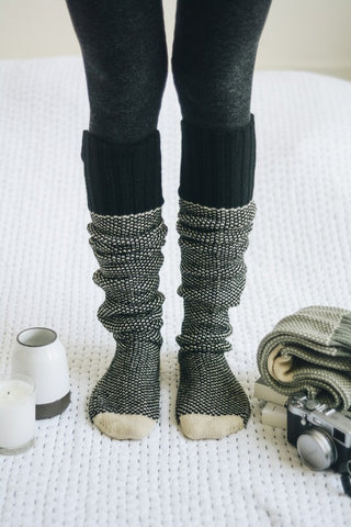 Knitted Lounge Socks *Online Only* - Premium clothing at Lonnys NY - Just $28! Shop Womens clothing now