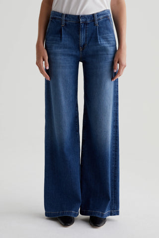 AG Stella Low Slung Pleated Jeans - Premium clothing at Lonnys NY - Just $265! Shop Womens clothing now