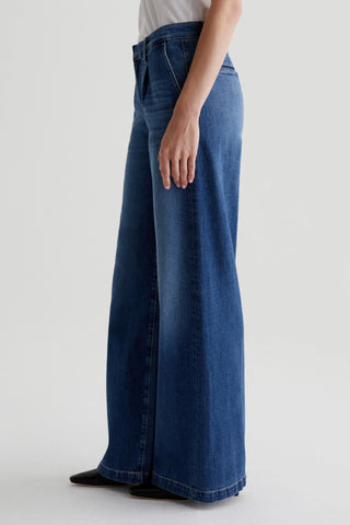 AG Stella Low Slung Pleated Jeans - Premium clothing at Lonnys NY - Just $265! Shop Womens clothing now