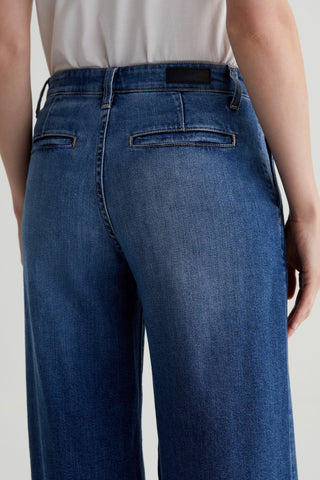 AG Stella Low Slung Pleated Jeans - Premium clothing at Lonnys NY - Just $265! Shop Womens clothing now