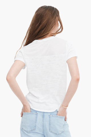 ATM Mixed Media Schoolboy Tee - Premium clothing at Lonnys NY - Just $90! Shop Womens clothing now