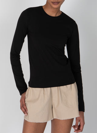 ATM Long Sleeve Baby Tee - Premium clothing at Lonnys NY - Just $150! Shop Womens clothing now