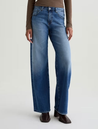 AG Adria Low Rise Wide Leg Jeans in Headline