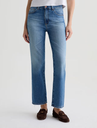AG Brinley Mid Rise Straight Leg Jeans in 16 Years Soaring