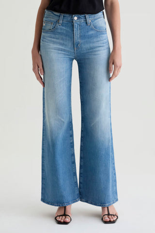 AG Jeans Saide Mid Rise Wide Leg - 18 Years Bisou