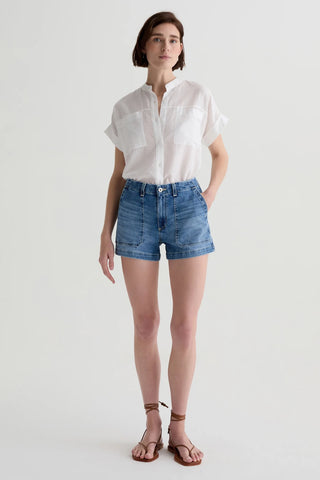 AG Jeans Analeigh Denim Shorts - Premium clothing at Lonnys NY - Just $178! Shop Womens clothing now