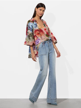 Alice + Olivia Norah Peasant Blouse