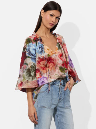 Alice + Olivia Norah Peasant Blouse