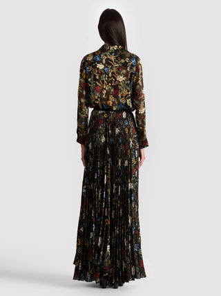 Alice + Olivia Willa Silk Floral Blouse