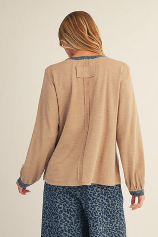 American Poet Rib Knit Henley Shirt