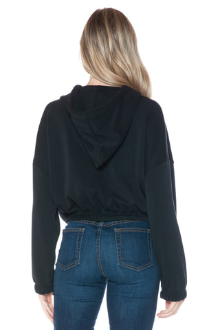 Ariella Cropped Zip Hoodie - Premium clothing at Lonnys NY - Just $74! Shop Womens clothing now
