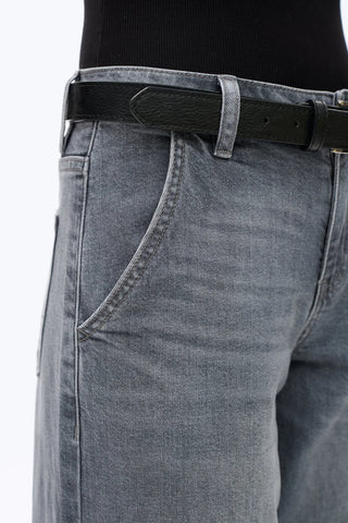 Bayeas Mid Rise Wide Leg Jeans - Premium clothing at Lonnys NY - Just $130! Shop Womens clothing now