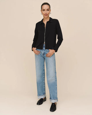 Bella Dahl Long Sleeve Zip Front Shirt